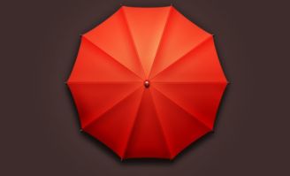 雨傘圖標繪制步驟教程