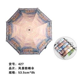 晴雨兩用，風景為伴 揭秘義烏國際商貿城的防曬三折傘